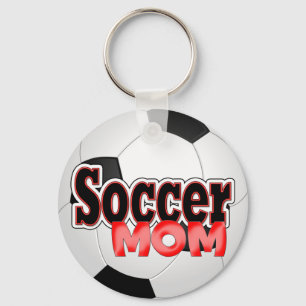 サッカーのお母さんKeychain キーホルダー
