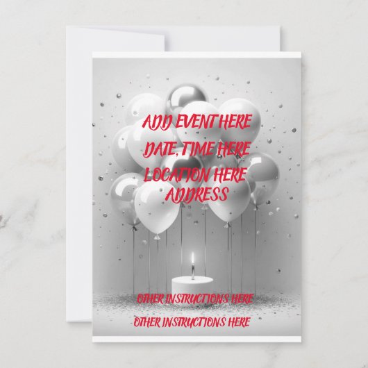 サッカーのお祝い: 楽しいパーティをキックオフしよう! 招待状 (裏面)