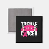 サッカーのがん乳認識度タックルピンクリボ マグネット (正面/裏面)