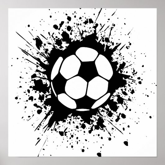 サッカーのしぶき ポスター (正面)