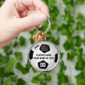 サッカーのための写真かロゴカスタムな年長夜ギフト キーホルダー (手)