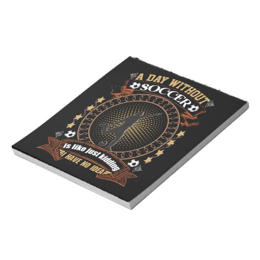 サッカーのない日は冗談みたいだ ノートパッド (回転)