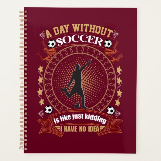 サッカーのない日は冗談みたいだ プランナー手帳 (正面)