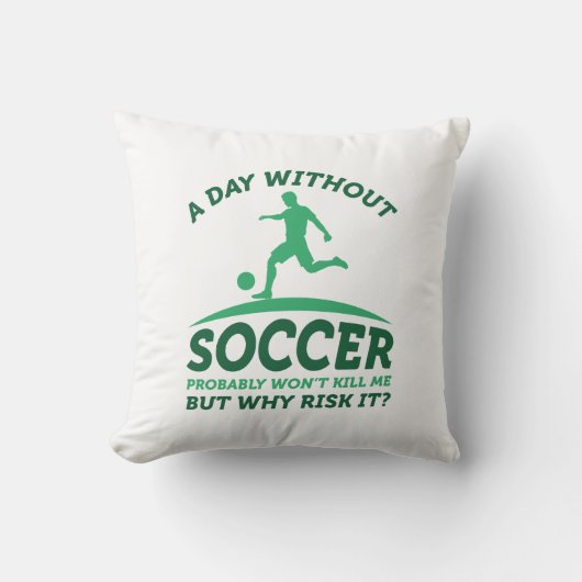サッカーのない日 クッション (正面)