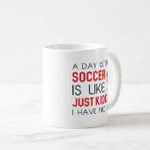 サッカーのない日 コーヒーマグカップ (正面右)