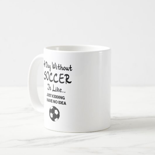 サッカーのない日 コーヒーマグカップ (正面左)