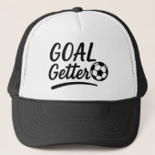 サッカーのはっきりした母よくはしゃぐ キャップ (正面)