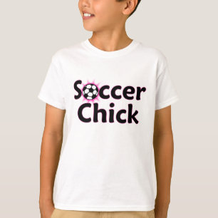 サッカーのひよこプレーヤー名前または数子供のTシャツ Tシャツ