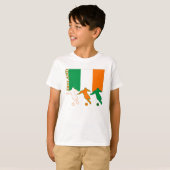 サッカーのアイルランドの軽いTシャツ Tシャツ (正面フル)