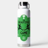 サッカーのアクセサリー ウォーターボトル (背面)