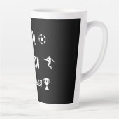 サッカーのアクセサリー カフェラテマグ (右)