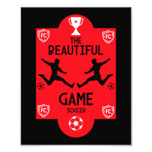 サッカーのアクセサリー フォトプリント