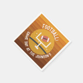 サッカーのアップライトゲームデー スタンダードカクテルナプキン (角)