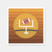 サッカーのアップライトゲームデー スタンダードカクテルナプキン (正面)