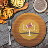 サッカーのアップライトゲームデー ペーパープレート