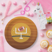 サッカーのアップライトゲームデー ペーパープレート (パーティー)