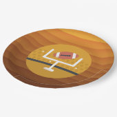 サッカーのアップライトゲームデー ペーパープレート (アングル)