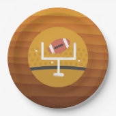 サッカーのアップライトゲームデー ペーパープレート (正面)