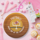 サッカーのアップライトゲームデー ペーパープレート (パーティー)