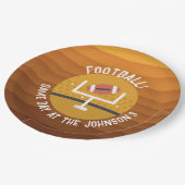 サッカーのアップライトゲームデー ペーパープレート (アングル)