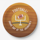 サッカーのアップライトゲームデー ペーパープレート (正面)