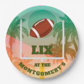 サッカーのアップライトパーティー ペーパープレート (正面)