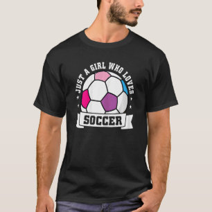 サッカーのアパレルサッカー選手が大好きな女の子 Tシャツ