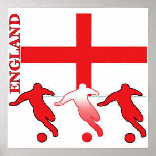 サッカーのイギリスポスター ポスター