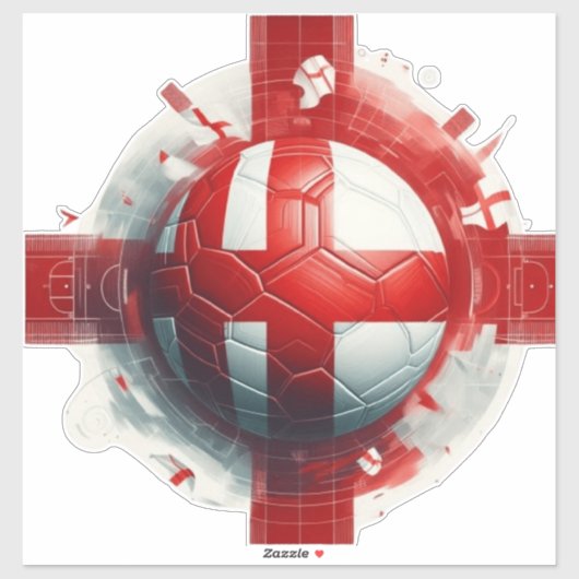 サッカーのイギリス国旗 シール (シート)