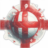 サッカーのイギリス国旗 シール (正面)