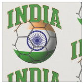 サッカーのインド国旗 ファブリック (クローズアップ)