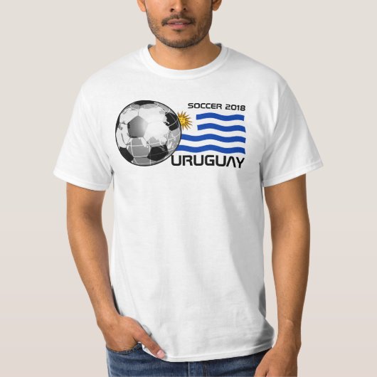 サッカーのウルグアイのTシャツ Tシャツ (正面)