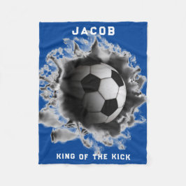 サッカーのオリジナルギフト フリースブランケット