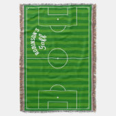 サッカーのオリジナルグッズ スローブランケット (正面縦)