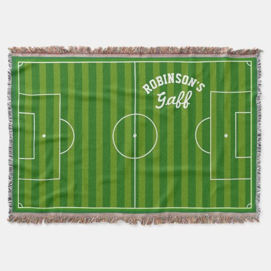 サッカーのオリジナルグッズ スローブランケット (正面)
