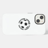 サッカーのオリジナルグッズ iPhoneケース (裏面横)