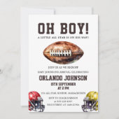 サッカーのオールスターが彼の試合に向かっている 招待状 (正面)