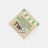 サッカーのオールスターボール2nd誕生日 スタンダードカクテルナプキン (角)