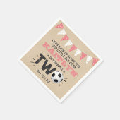 サッカーのオールスターボール2nd誕生日 スタンダードカクテルナプキン (角)