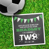 サッカーのオールスターボール2nd誕生日 スタンダードカクテルナプキン