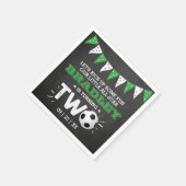 サッカーのオールスターボール2nd誕生日 スタンダードカクテルナプキン (角)