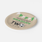 サッカーのオールスターボール2nd誕生日 ペーパープレート (アングル)