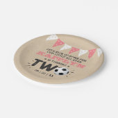 サッカーのオールスターボール2nd誕生日 ペーパープレート (アングル)