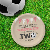 サッカーのオールスターボール2nd誕生日 ペーパープレート
