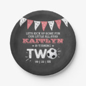 サッカーのオールスターボール2nd誕生日 ペーパープレート (正面)