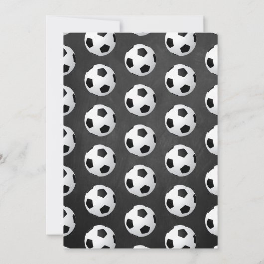 サッカーのオールスターボール2nd誕生日 招待状 (裏面)