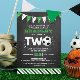 サッカーのオールスターボール2nd誕生日 招待状