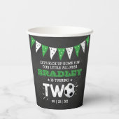 サッカーのオールスターボール2nd誕生日 紙コップ (裏面)