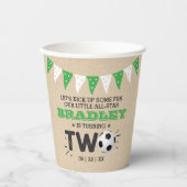 サッカーのオールスターボール2nd誕生日 紙コップ (正面)