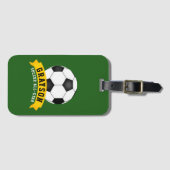 サッカーのオールスター ラゲッジタグ (正面横)